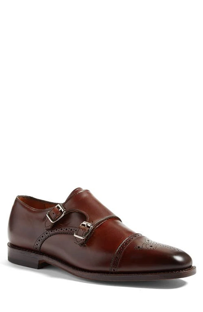 Allen Edmonds St. Johns Double Monk Strap Shoe in Chili at Nordstrom, Size 9