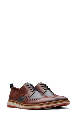 Clarks(r) Chantry Wingtip Derby British Tan Combo at Nordstrom,