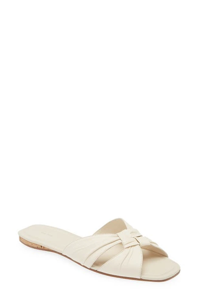 The Row Soft Knot Slide Sandal Blanc at Nordstrom,