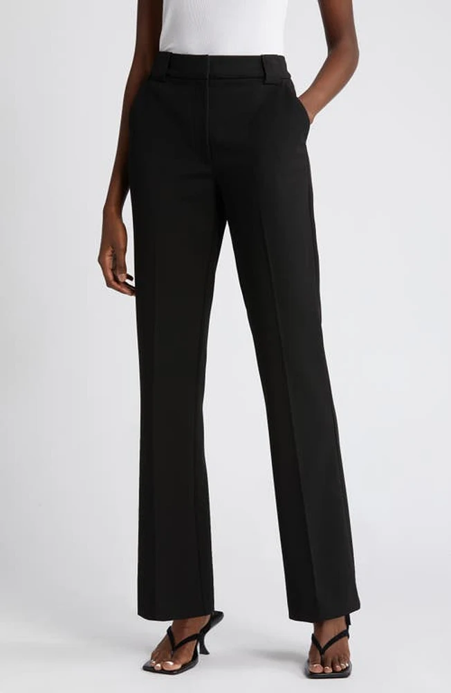 Nordstrom Slim Flare Pants Black at Nordstrom,