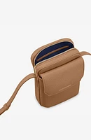 MAISON de SABRÉ Leather Zip Phone Pouch in Sandstone Brown at Nordstrom, Size Medium