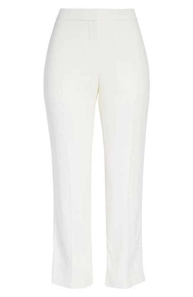 Alexander McQueen Leaf Crepe Cigarette Pants 9007 Light Ivory at Nordstrom, Us