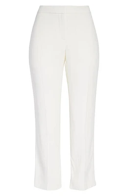 Alexander McQueen Leaf Crepe Cigarette Pants 9007 Light Ivory at Nordstrom, Us