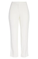 Alexander McQueen Leaf Crepe Cigarette Pants 9007 Light Ivory at Nordstrom, Us