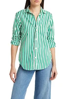 Frank & Eileen Classic Button-Up Shirt Wide Green at Nordstrom,