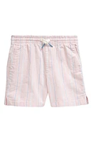 vineyard vines Kids' Stripe Drawstring Stretch Oxford Shorts at Nordstrom,