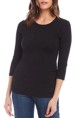 Karen Kane Ruched Three-Quarter Sleeve Top at Nordstrom,