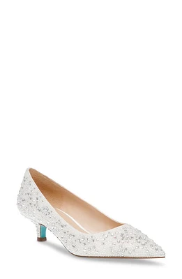 Betsey Johnson Scout Pointed Toe Kitten Heel Pump at Nordstrom,