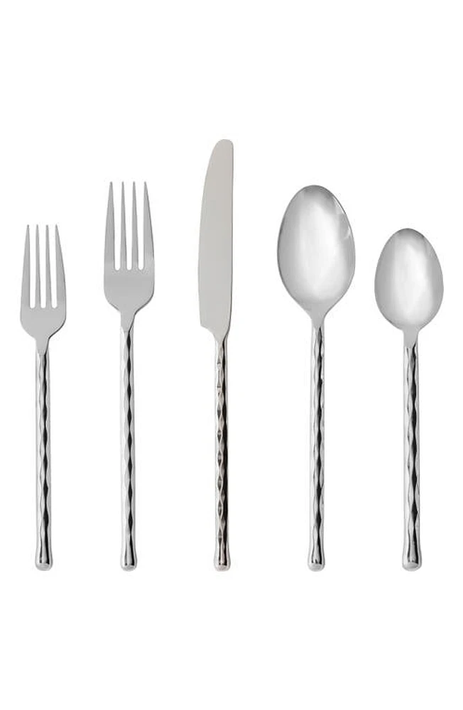 Fortessa Spindle 5-Piece Place Setting in Silver at Nordstrom