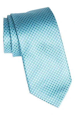 Nordstrom Pattern Silk Tie in Teal at Nordstrom