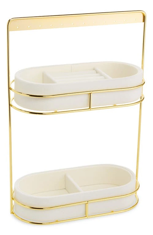 Nordstrom Jewelry Organizer Caddy in White- Gold at Nordstrom