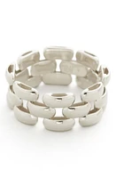 Monica Vinader Heirloom Chain Ring in Sterling Silver at Nordstrom, Size 4.25