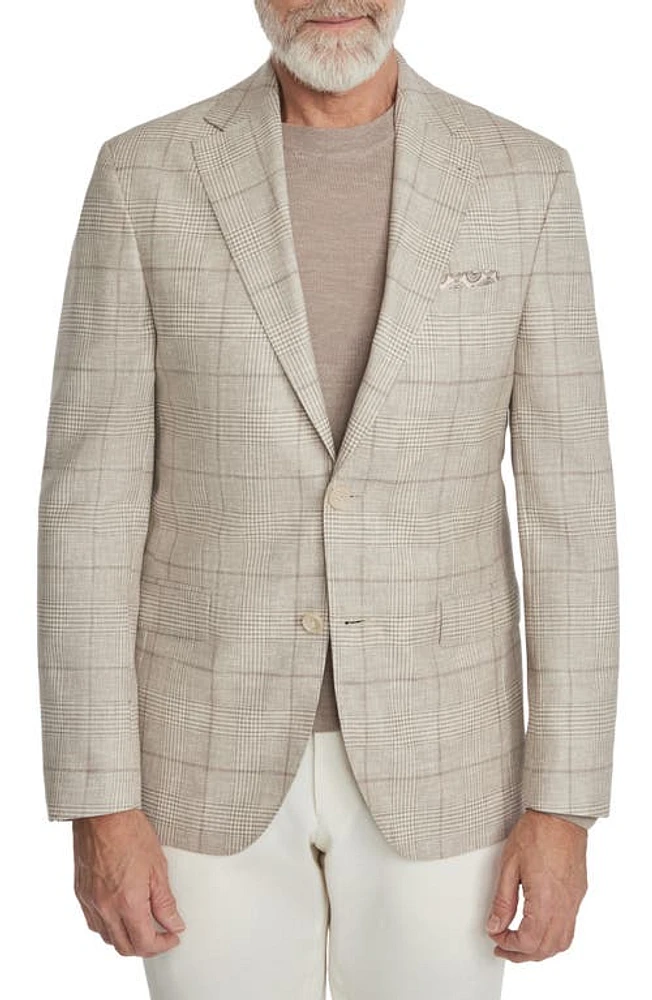 Jack Victor Midland Plaid Wool Sport Coat Tan at Nordstrom,