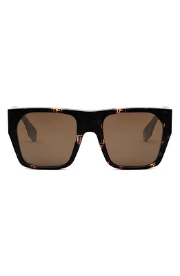 'Fendi Baguette 54mm Square Sunglasses in Havana /Brown at Nordstrom