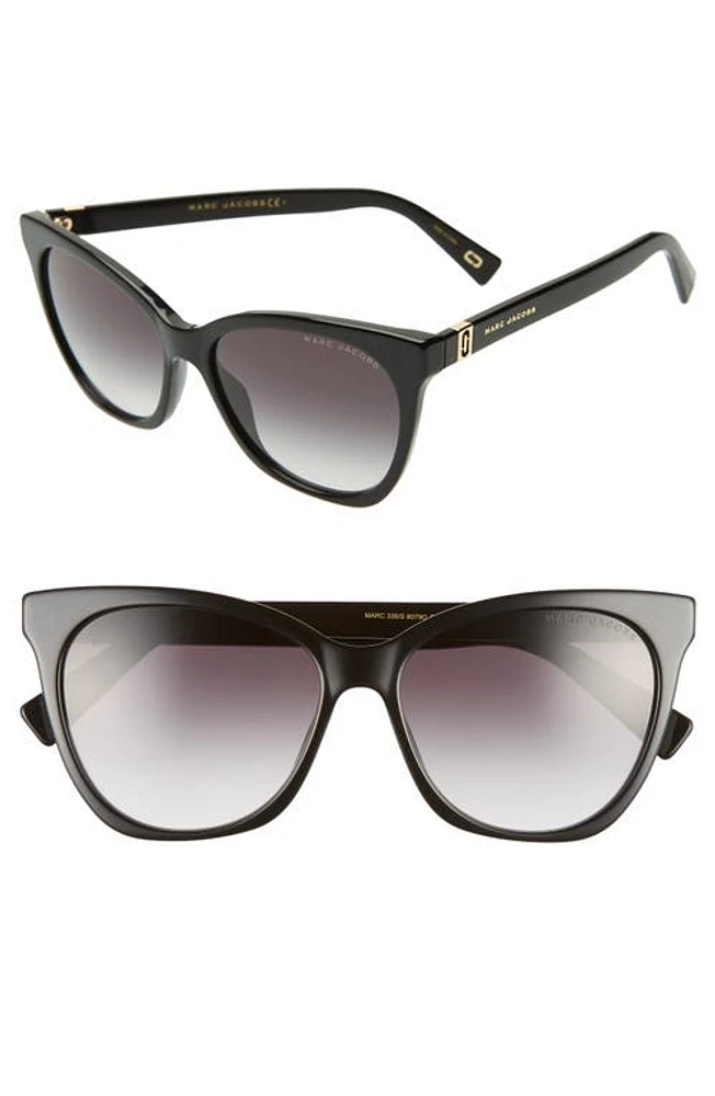 Marc Jacobs 56mm Cat Eye Sunglasses in Black at Nordstrom