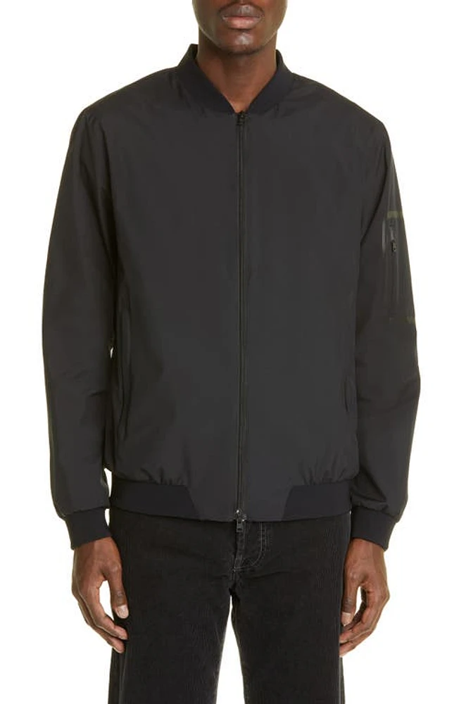 Herno Laminar Gore-Tex Infinium WINDSTOPPER Bomber Jacket Black at Nordstrom, Us