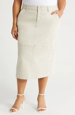 Wit & Wisdom 'Ab'Solution High Waist Utility Pencil Skirt Birch at Nordstrom,