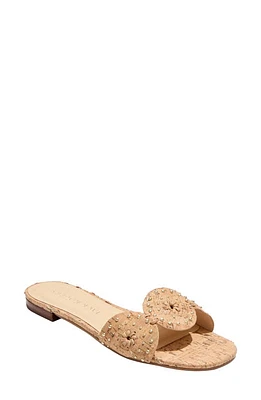 Jack Rogers Ellis Stud Flat Sandal Metallic Cork at Nordstrom,