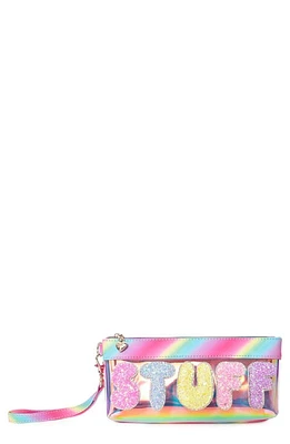 OMG Accessories 'Stuff' Pencil Case Wristlet in Light Blue at Nordstrom