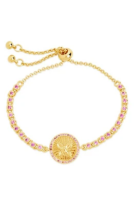 Sterling Forever Bindi Butterfly Charm Slider Bracelet in Gold at Nordstrom