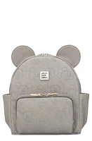 Petunia Pickle Bottom x Disney Love Mickey Mouse Mini Backpack in Grey at Nordstrom