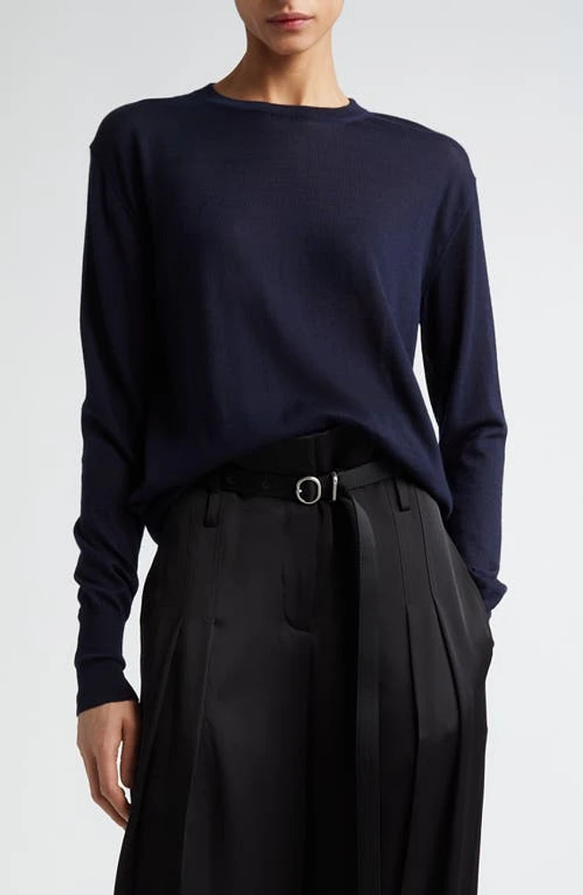 Jil Sander Superfine Cashmere Sweater Navy at Nordstrom, Us