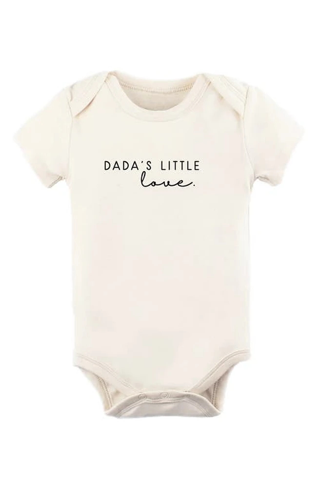 Tenth & Pine Dada's Little Love Organic Cotton Bodysuit Natural at Nordstrom,