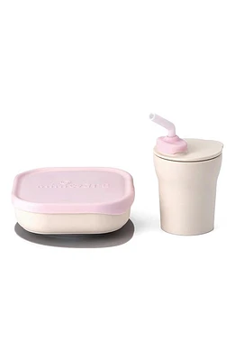 Miniware Sip & Snack Set in Vanilla/Cotton Candy at Nordstrom