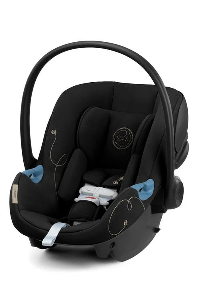 CYBEX Aton G SensorSafe Car Seat in Moon Black at Nordstrom