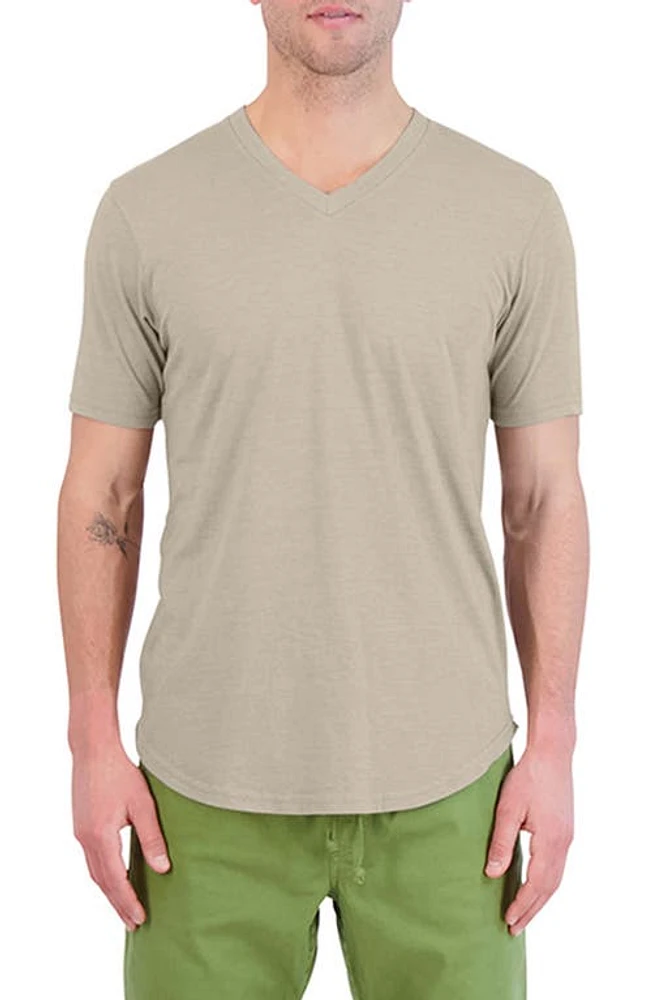 Goodlife Triblend Scallop V-Neck T-Shirt in Timber at Nordstrom, Size Large