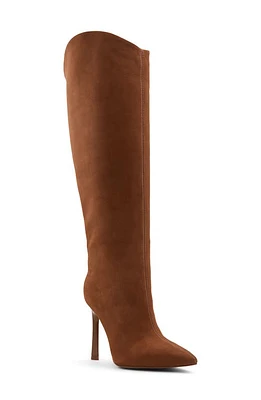 ALDO Devondra Pointed Toe Knee High Boot Dark Brown at Nordstrom,