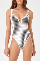 LSPACE Coco Classic Stripe One-Piece Swimsuit Sail Along Strpe at Nordstrom,