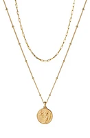 Awe Inspired Mini Athena Pendant Layered Necklace in Gold Vermeil at Nordstrom