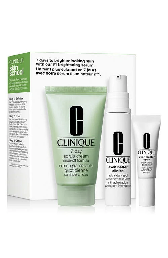 Clinique Skin School Supplies: Even Tone Essentials Set USD $39 Value at Nordstrom