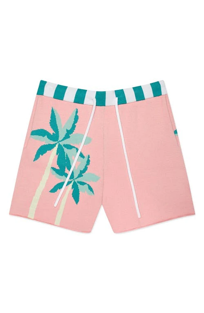 MAVRANS Beverly Hills Knit Shorts Pink at Nordstrom,