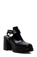 Free People Hybrid Harness Platform Bootie Black Leather at Nordstrom,