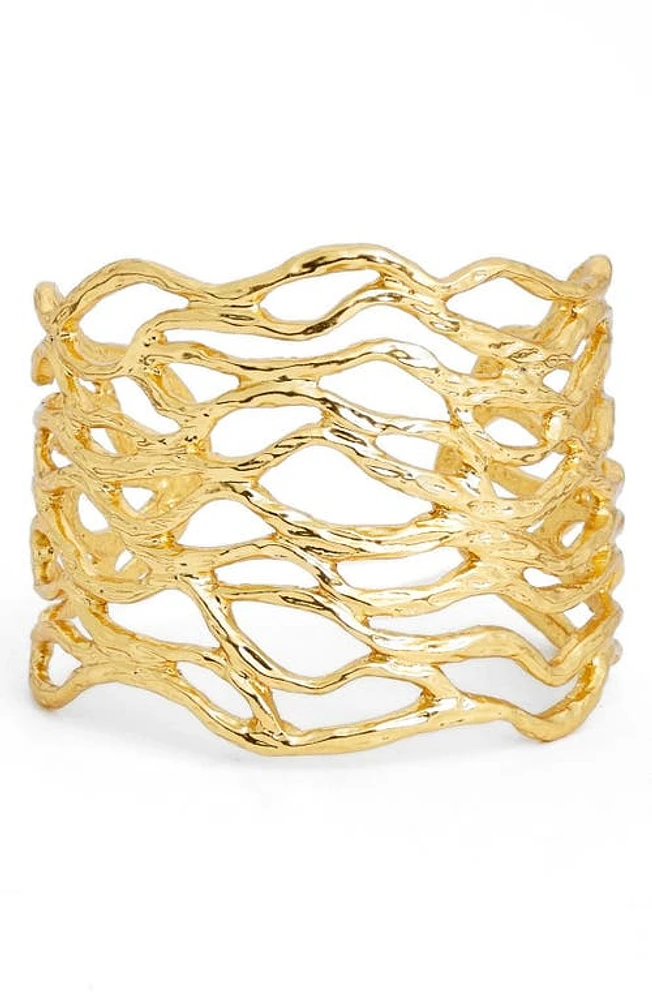 Karine Sultan Open Cuff in Gold at Nordstrom