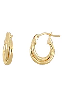 Bony Levy 14K Gold Overlap Hoop Earrings in Yellow Gold at Nordstrom