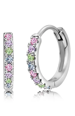 Chanteur Kids' Cubic Zirconia Hoop Earrings in Multi at Nordstrom