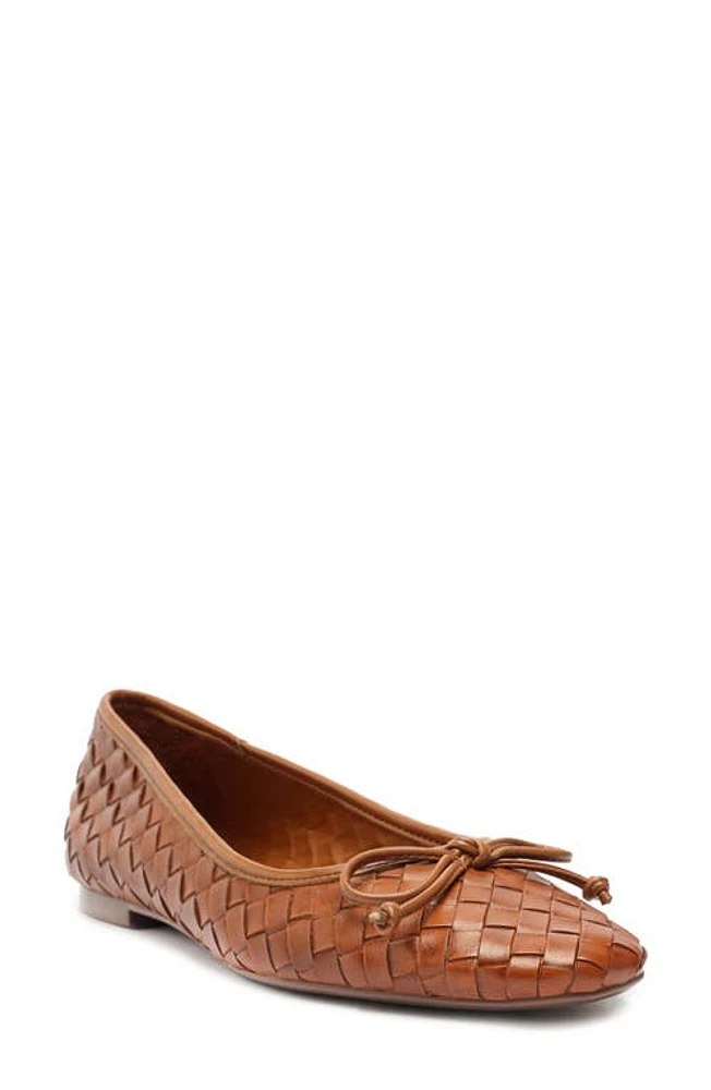 Schutz Arissa Woven Ballet Flat Miele at Nordstrom,