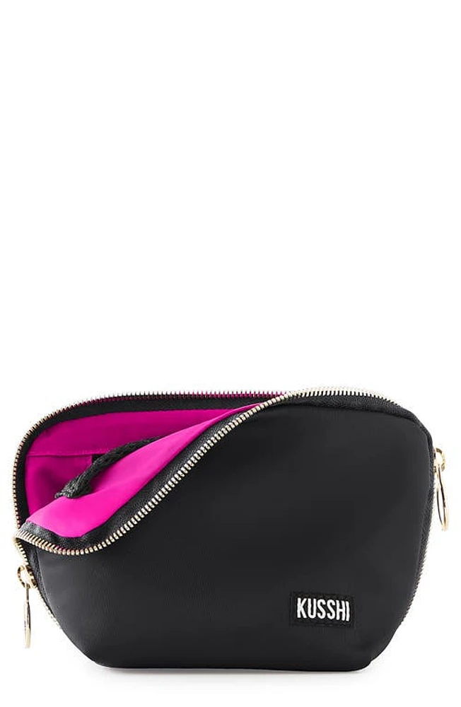 KUSSHI Everyday Cosmetics Bag in Black/ Nylon at Nordstrom