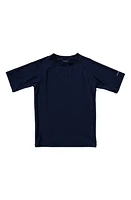 Snapper Rock Kids' Short Sleeve Rashguard Navy at Nordstrom,