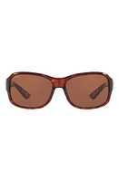 Costa Del Mar Pillow 58mm Polarized Sunglasses in Tortoise/Copper at Nordstrom