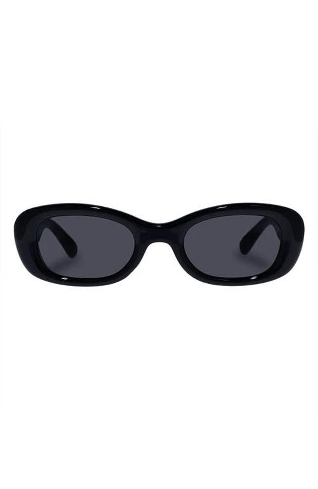 AIRE Calisto 49mm Small Oval Sunglasses in Black at Nordstrom