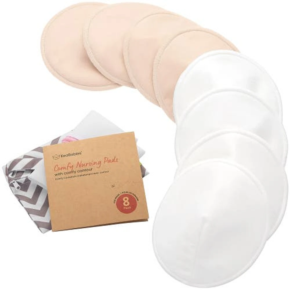 KeaBabies 8-Pack Comfy Nursing Pads Bare Beige at Nordstrom,