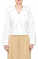 MELLODAY Crop Trench Blazer at Nordstrom,