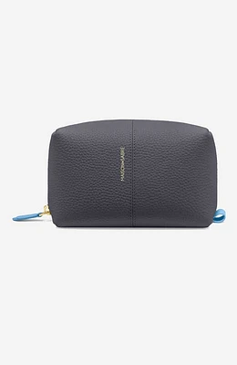 MAISON de SABRÉ Leather Beauty Pouch in Graphite Sky at Nordstrom