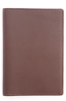 ROYCE New York Personalized RFID Leather Card Case in Brown- Gold Foil at Nordstrom