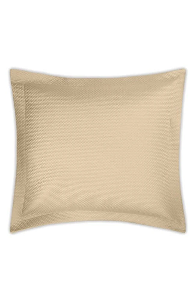 Matouk Alba Quilted Euro Sham in Honey at Nordstrom