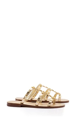 Larroudé Celeste Slide Sandal Platina at Nordstrom,